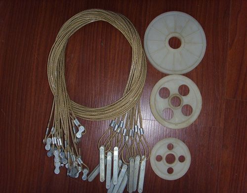 产品 多臂机滑轮,钢丝绳       专业生产各种型号的织机配件和附件